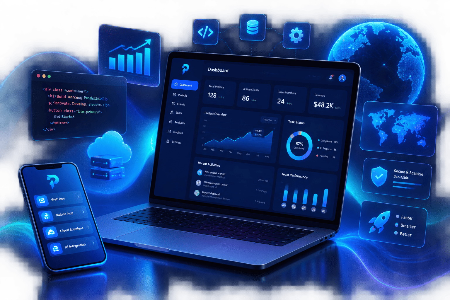 PrismaSystems Software Dashboard